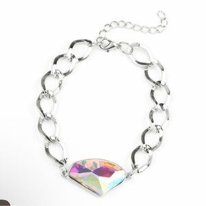 Paparazzi Iridescent Silver Bracelet